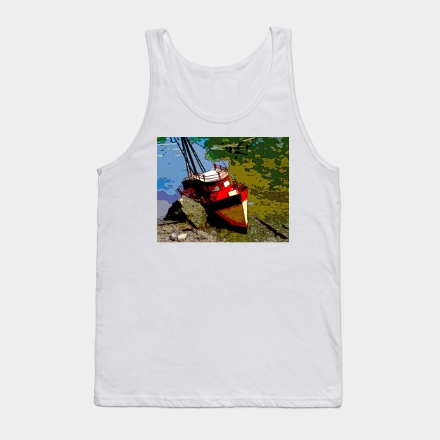 Toy Shipwreck Tank Top by Busybob